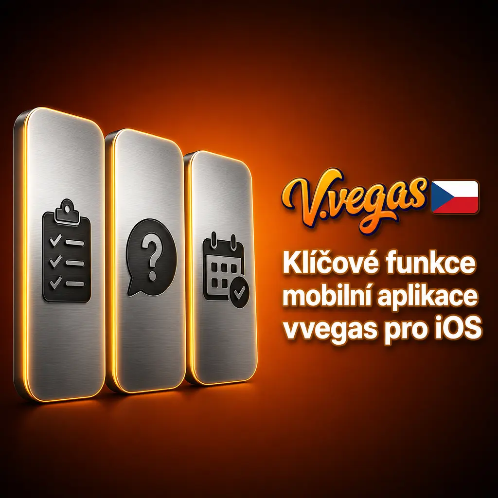 Mobilní aplikace vvegas pro iOS s casino hrami, sportsbookem, bonusy a přihlášením přes Face ID