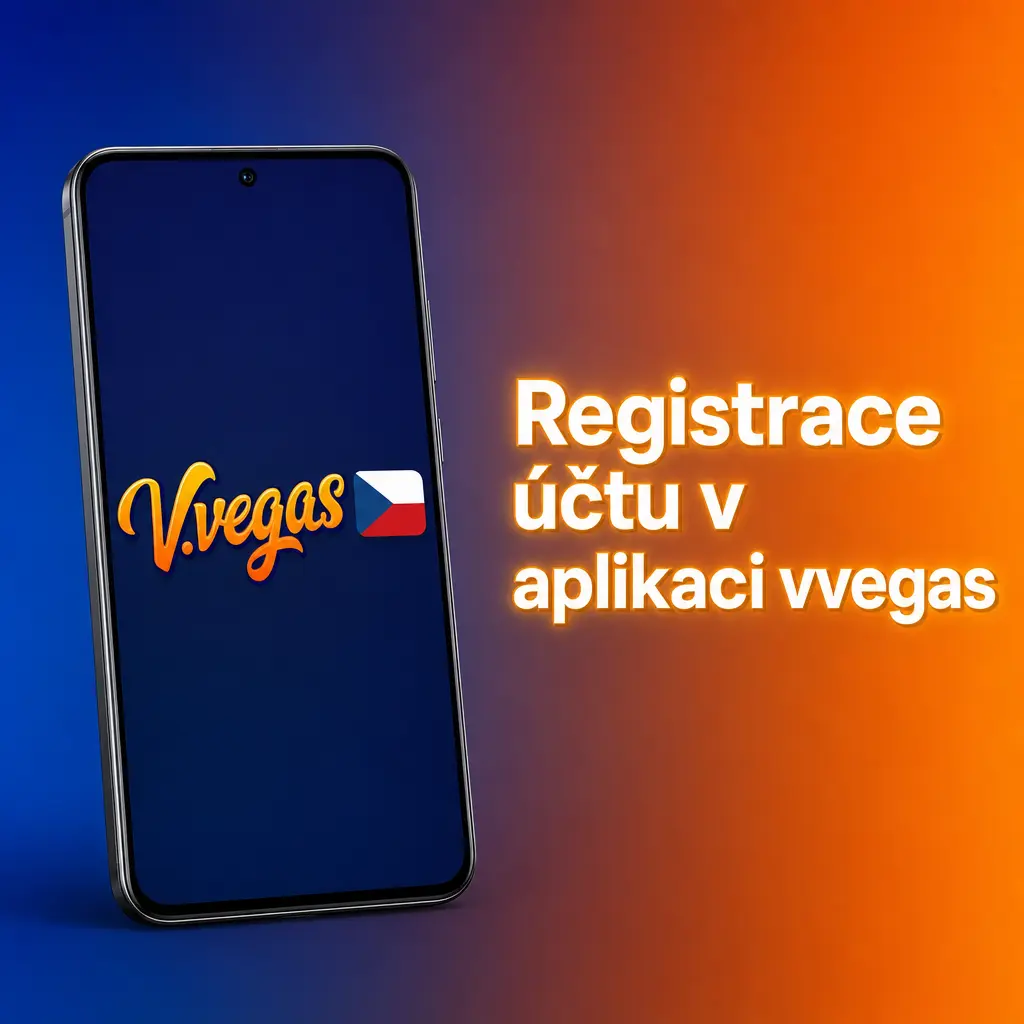 Registrace účtu v aplikaci vvegas – vyplnění formuláře s e-mailem, heslem a osobními údaji