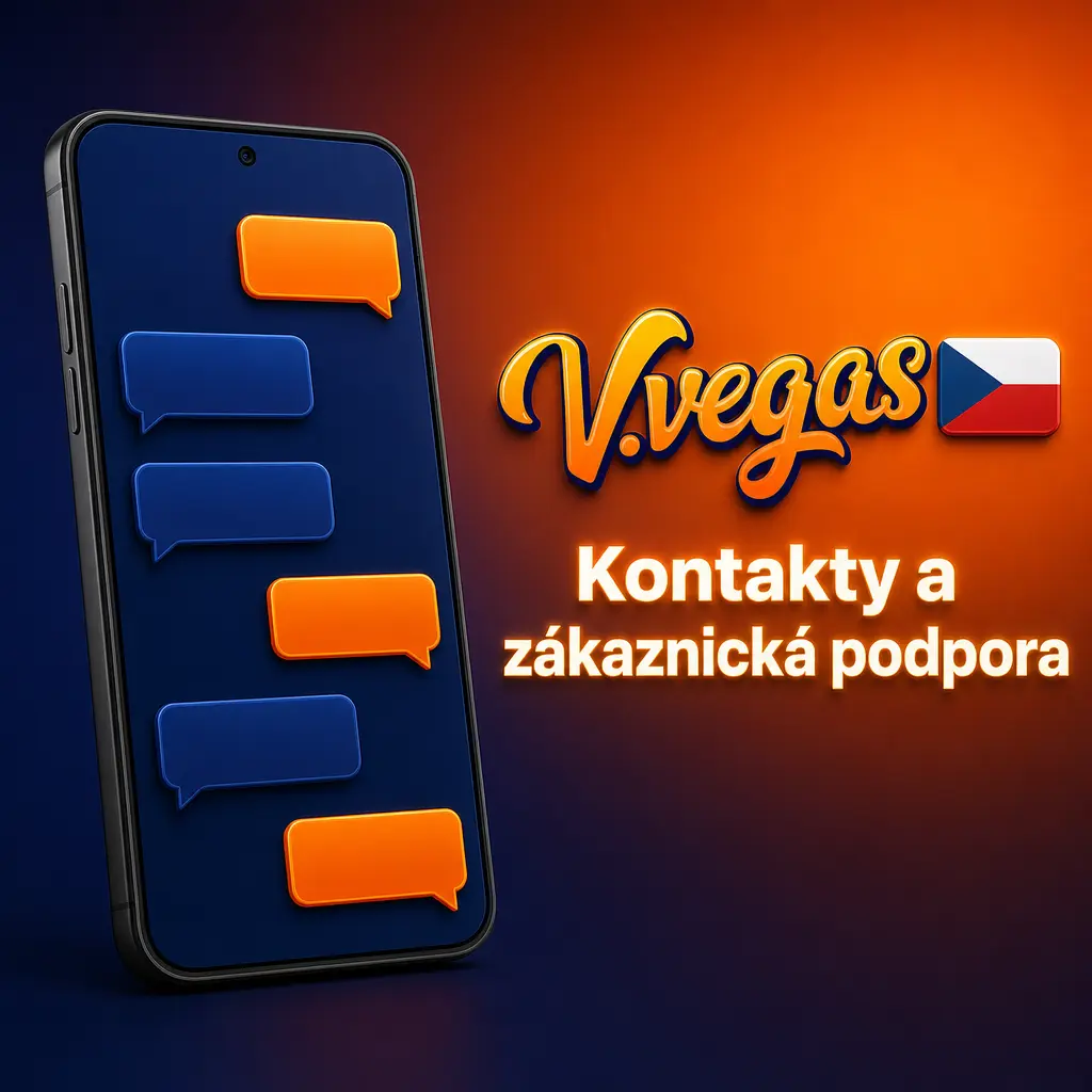 Kontakty a zákaznická podpora VVegas – live chat, e-mail a FAQ sekce dostupné 24/7 pro dotazy k vkladům a výběrům