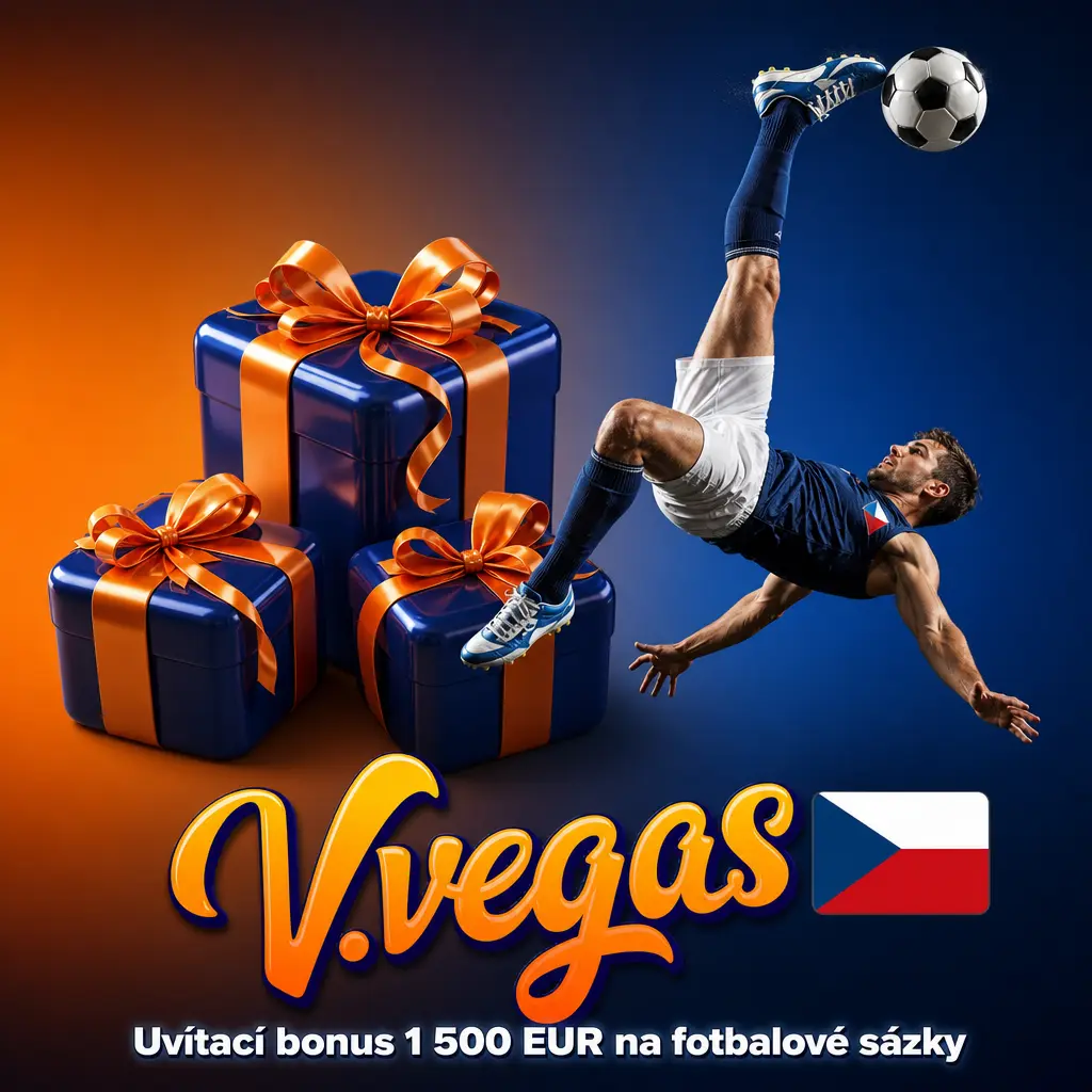 Uvítací bonus 1 500 EUR a 150 free spinů pro nové hráče vvegas na fotbalové sázky s kódem FOTBAL2026